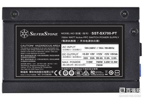 银欣发布SX700-PT SFX白金迷你电源：目前等级最高的SFX电源